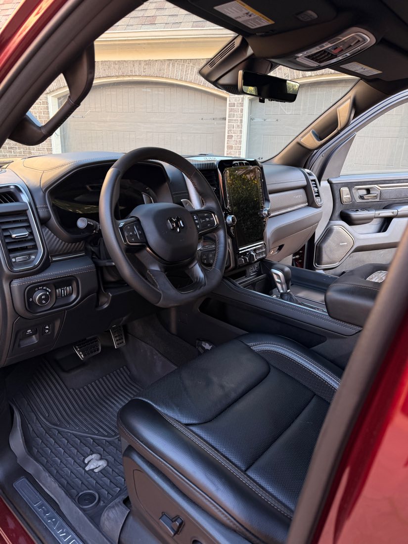 Detailed Ram 1500 interior